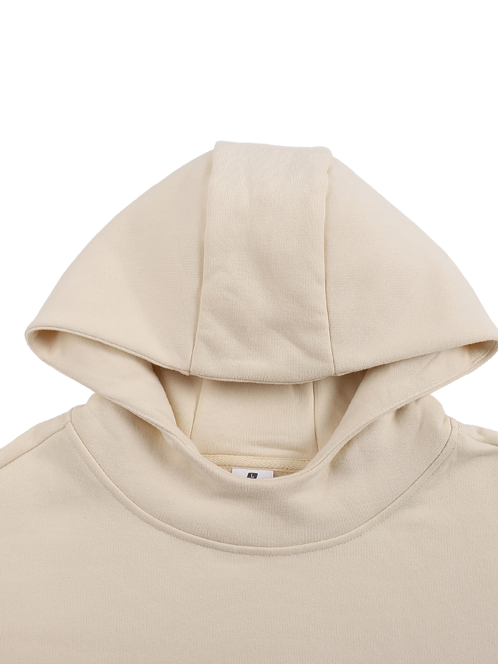 Fleeced High Neck Hoodie – Custom Basics | Tapstitch-3